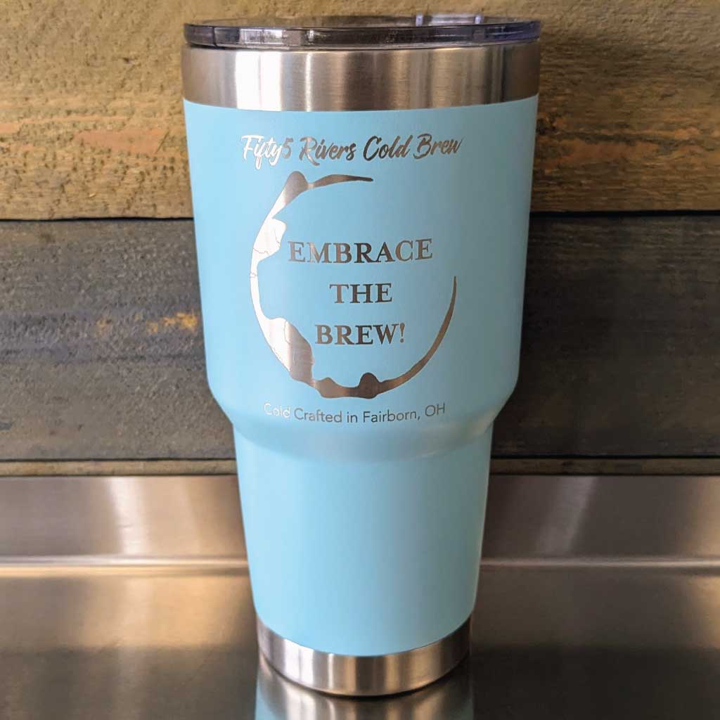 30oz Embrace the Brew! Fifty5 Rivers Cold Brew Tumbler