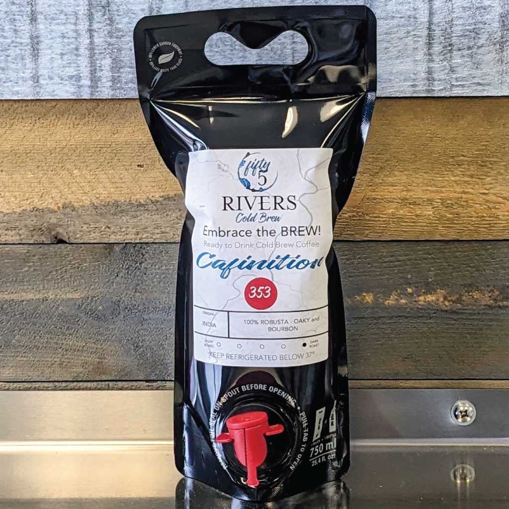 Cafinition - 100% Robusta Ready to Drink Cold Brew in a ready to go pouch