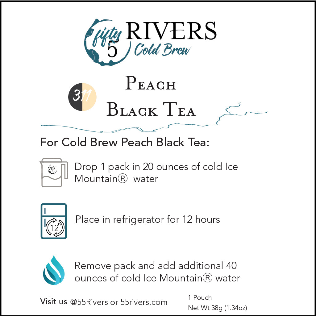 Peach Black Cold Brew Tea Instructions